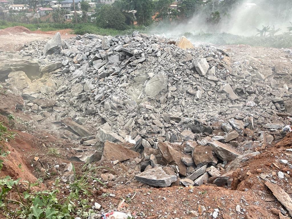 Opération de tir de mines